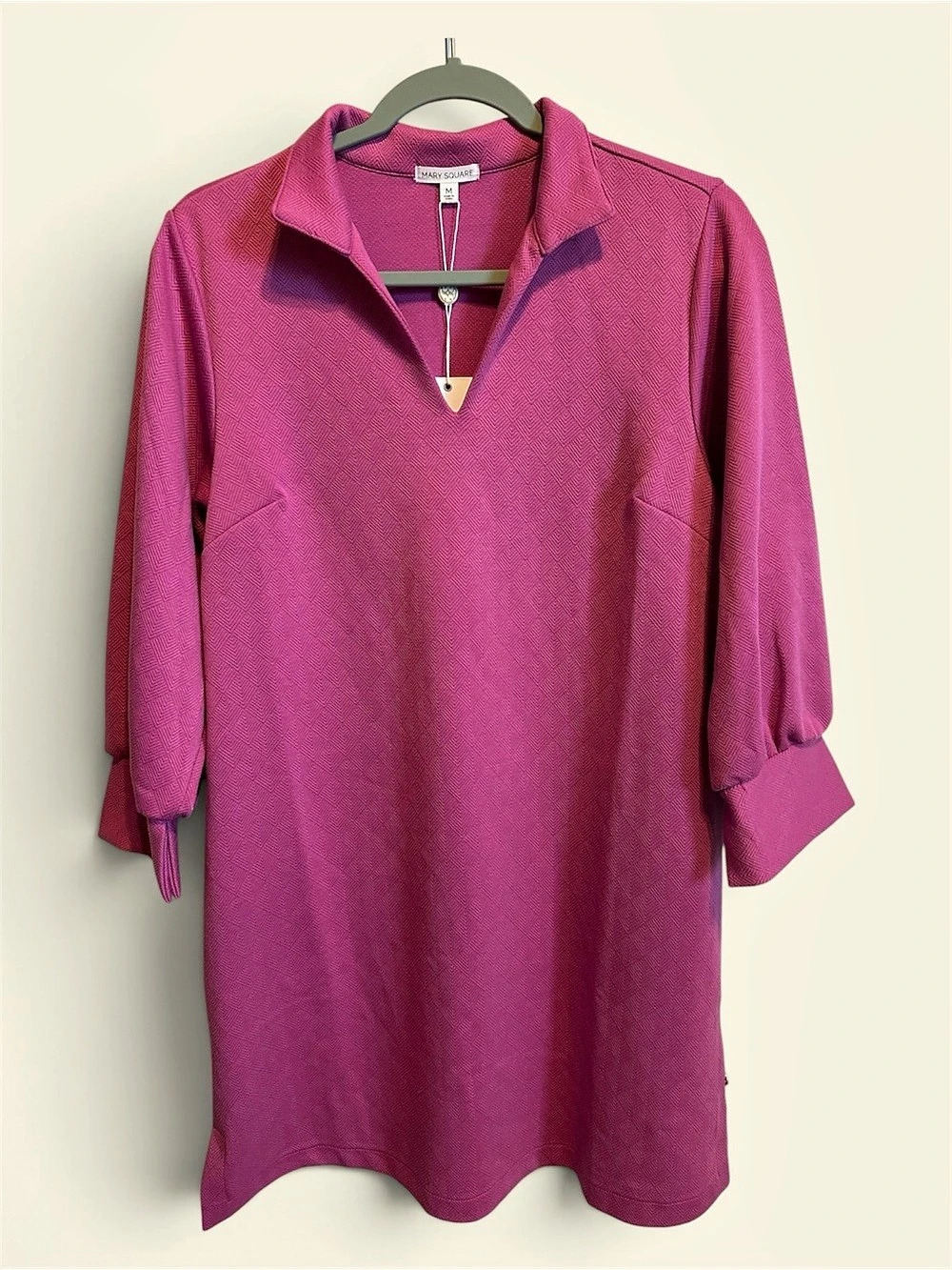 Mary Square Grace Dress Mini Dress Pink Size Medium NWT